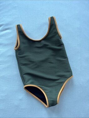 NWOT Ziggy Zaza ariel full piece swimsuit | khaki / mango